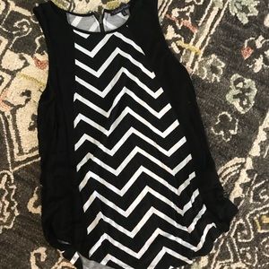 Black and white tank